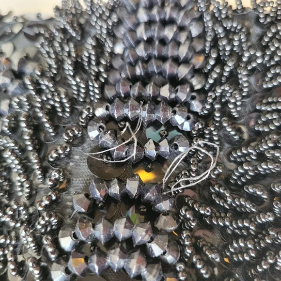 Walborg Richere Black Beaded Purse ~ Vintage ~ 1960s ~ Exquisite! ~ Loose Beads - Picture 16 of 16